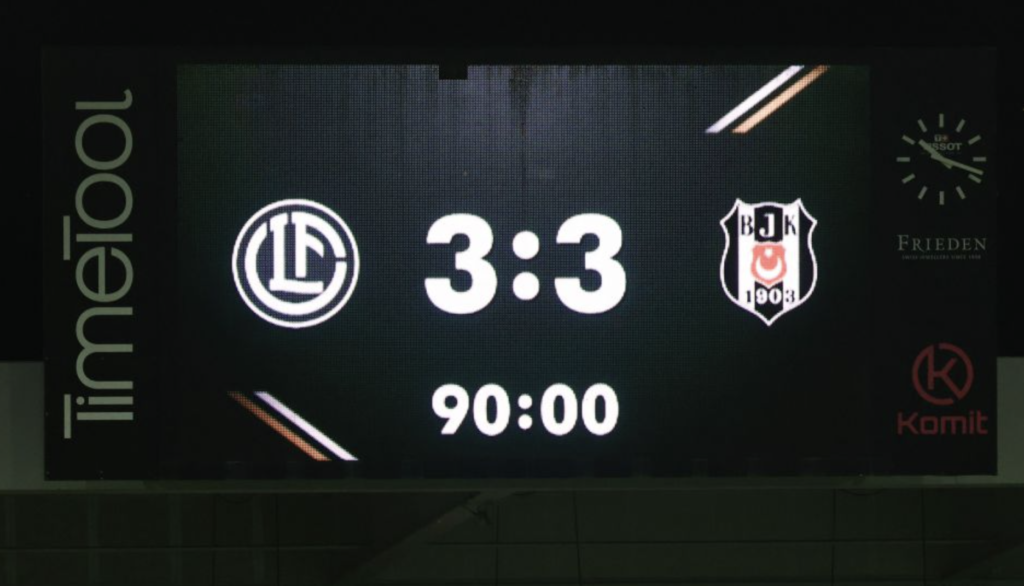 Beşiktaş işi rövanşa bıraktı: Lugano - Beşiktaş 3-3