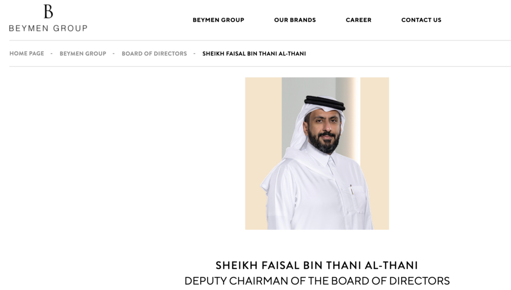 BEYMEN FAISAL BIN THANI AL THANI