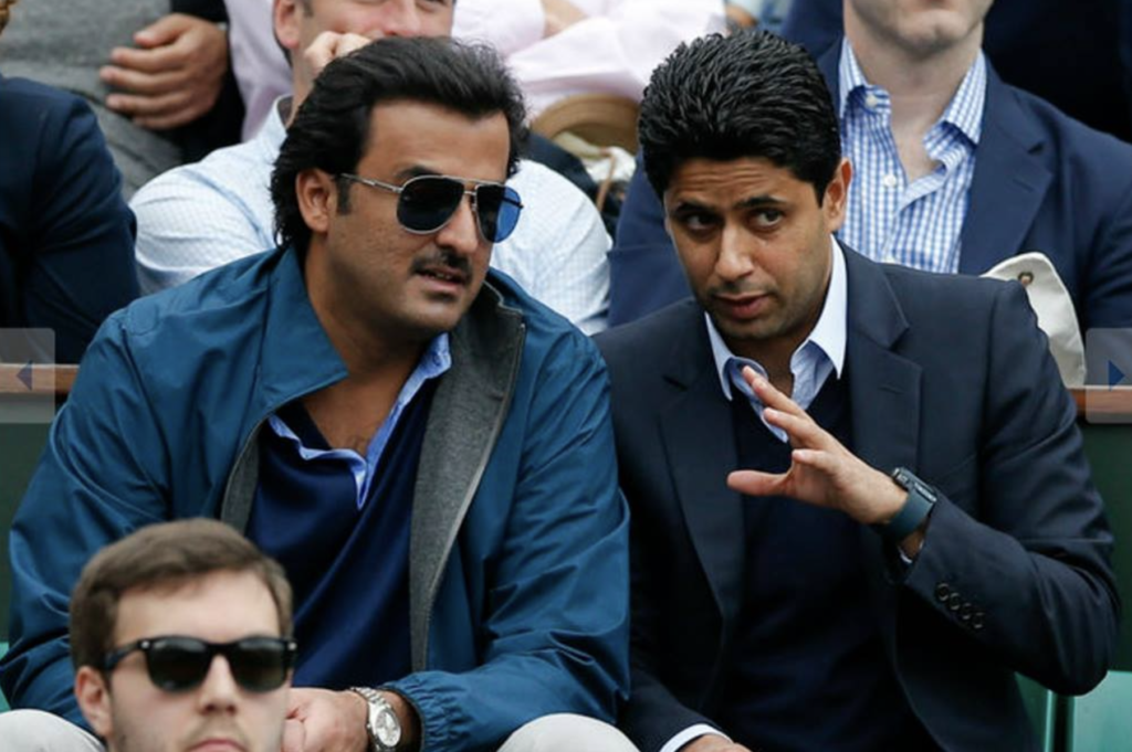 Nasser Al-Khelaifi ve Katar Emiri Tamim bin Hamad Al-Thani