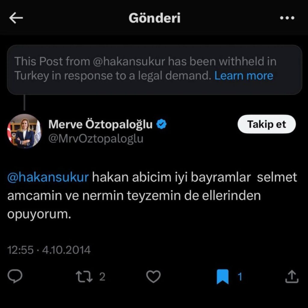 Merve Öztopaloğlu Hakan Şükür Paylaşımı 