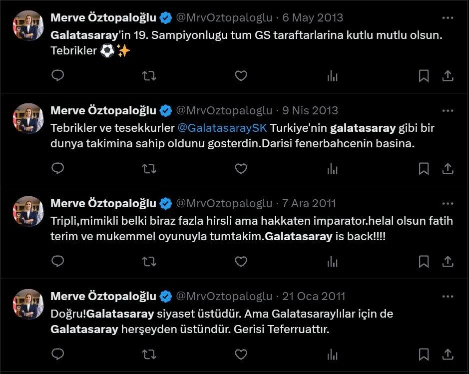 Serdal Adalı’nın yönetimindeki Merve Öztopaloğlu’nun geçmişte attığı tweetler Beşiktaş taraftarının tepkisini çekmişti. 