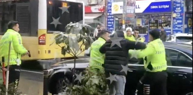 Ortaköy' de 'dur' ihtarına uymayarak kaçan sürücü yakalandı.